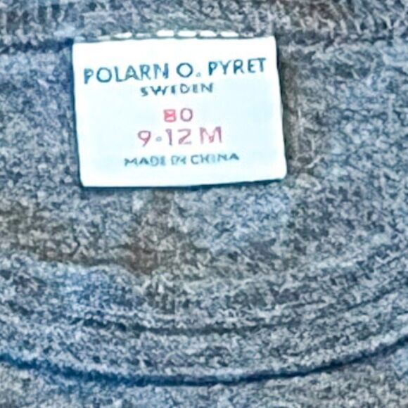 Polarn O. Pyret Vespa Long Sleeve Shirt, Size 9-12M - Picture 2 of 3